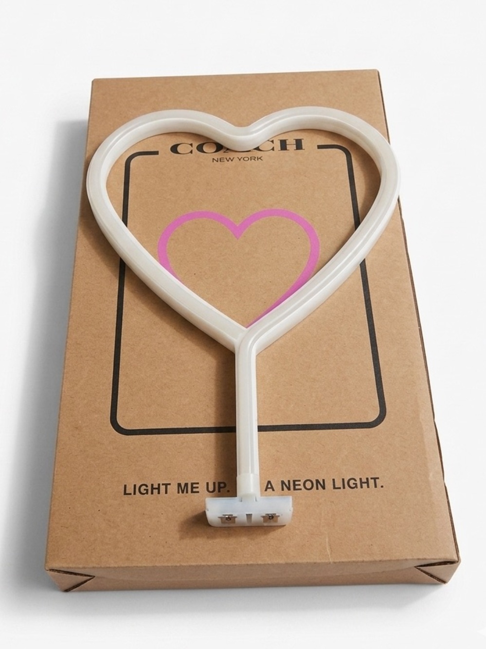 COACH Pink Heart LED Neon Accent Lamp - Picture 3 of 8